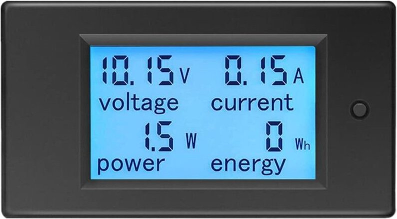 Voltmeter und Amperemeter für Gleichstrom (6,5–100 V, 20 A), Spannungsmesser, Wattmeter, Strommesser, Leistungsmesser, d...
