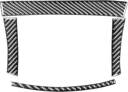 Tlily - Kohlefaser für Charger 2015-2023 Zentrale Aufbewahrungsbox Rahmenabdeckung Verkleidung Innenzubehör