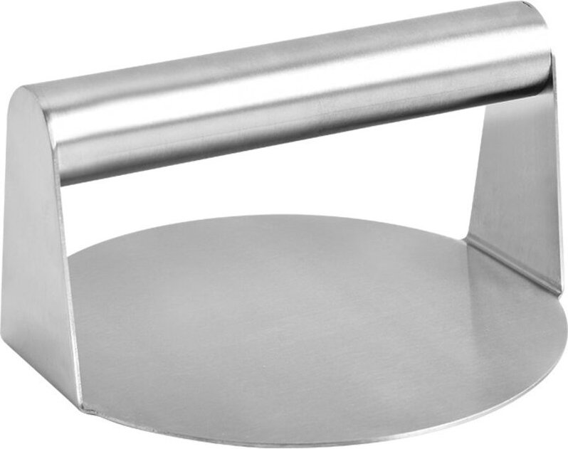 Shining House - Runde Hacksteakpresse aus Edelstahl mit Antihaftbeschichtung, perfekt für die Zubereitung von Smash-Burg...