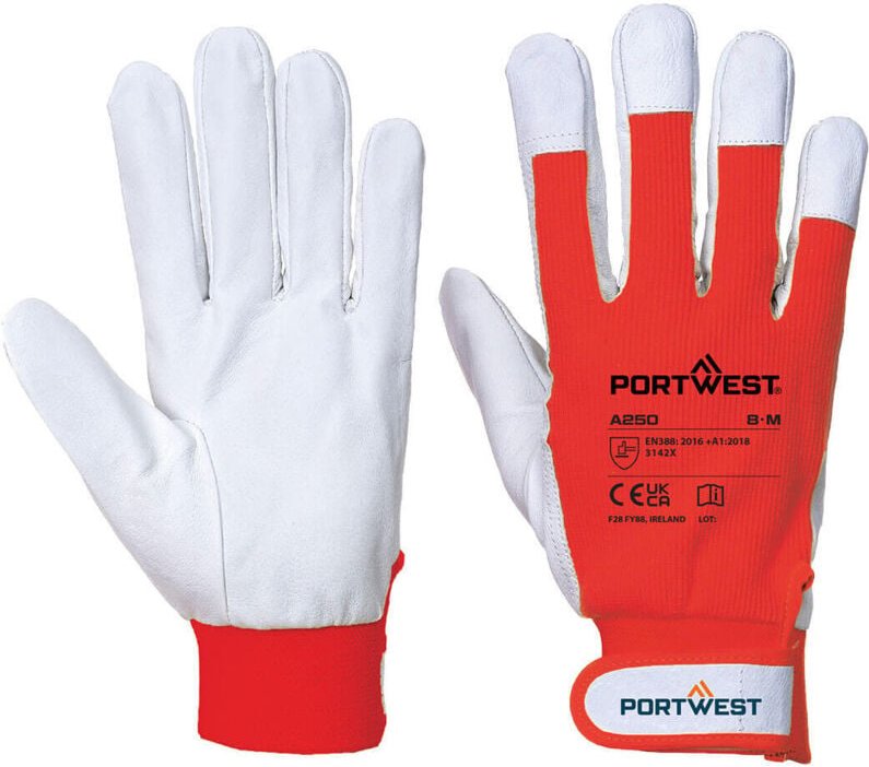 Tergsus Handschuhe Rot - XL - Größe 10
