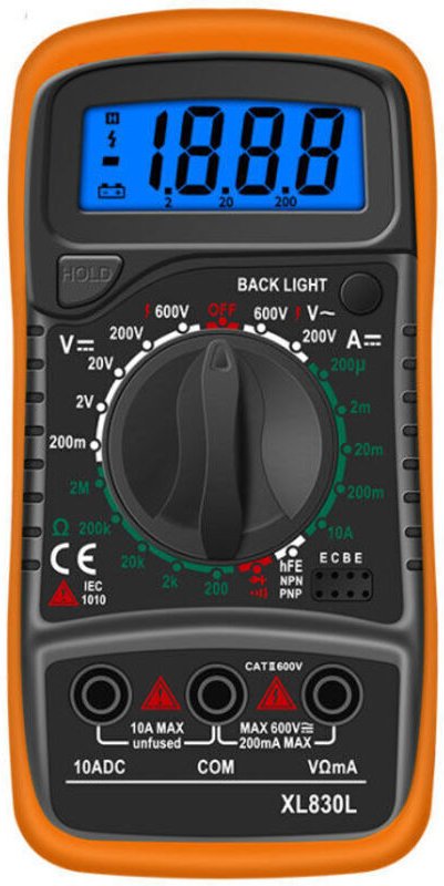 Hochwertiges digitales LCD-Multimeter mit Voltmeter, Amperemeter und Ohmmeter, tragbares digitales elektrisches Testgerä...