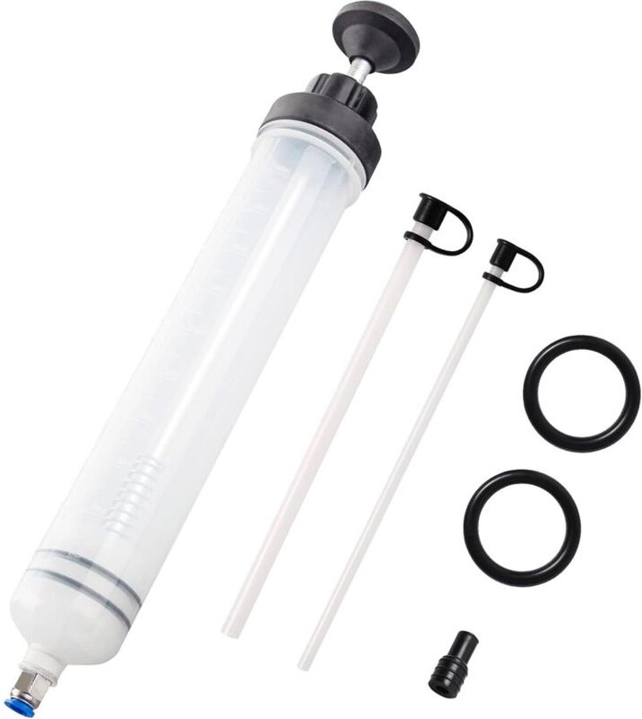 Jalleria - 500 ml Ölspritze, Ölabsaugspritze, Transferpumpe, Bremsflüssigkeitsspritze mit Verlängerungsrohr, Handpumpen-...