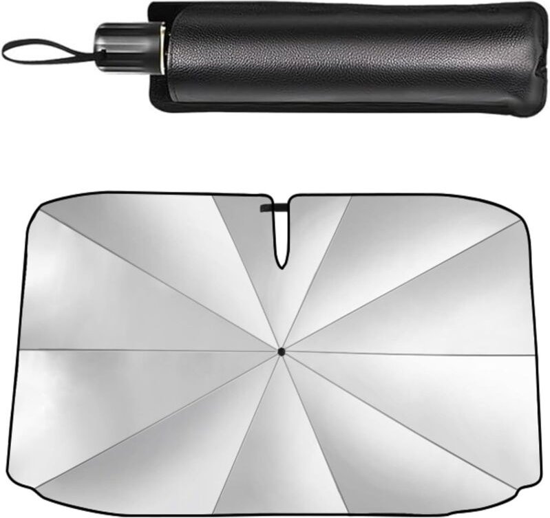 Auto-Sonnenschutz vorne, 140 x 79 cm, Sonnenschutz, Windschutzscheibe mit Aufbewahrungstasche, für ausgewählte Limousine...