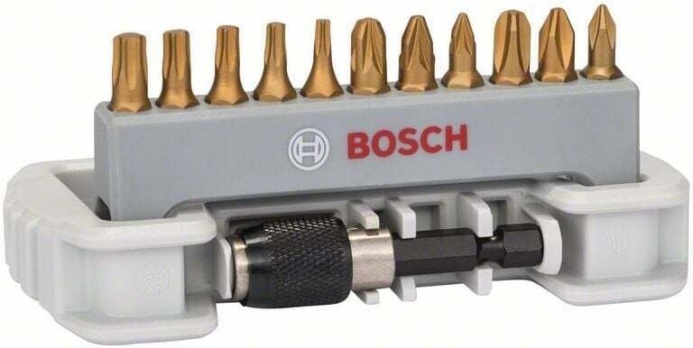 Schrauberbit-Set Max Grip 11tlg. ph pz Torx Schnellwechselhalter - 2608522126 - Bosch