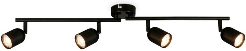 Briloner - Deckenleuchte, Schwenkbar, GU10 Fassung, schwarz, 70,5 x 8 x 11 cm