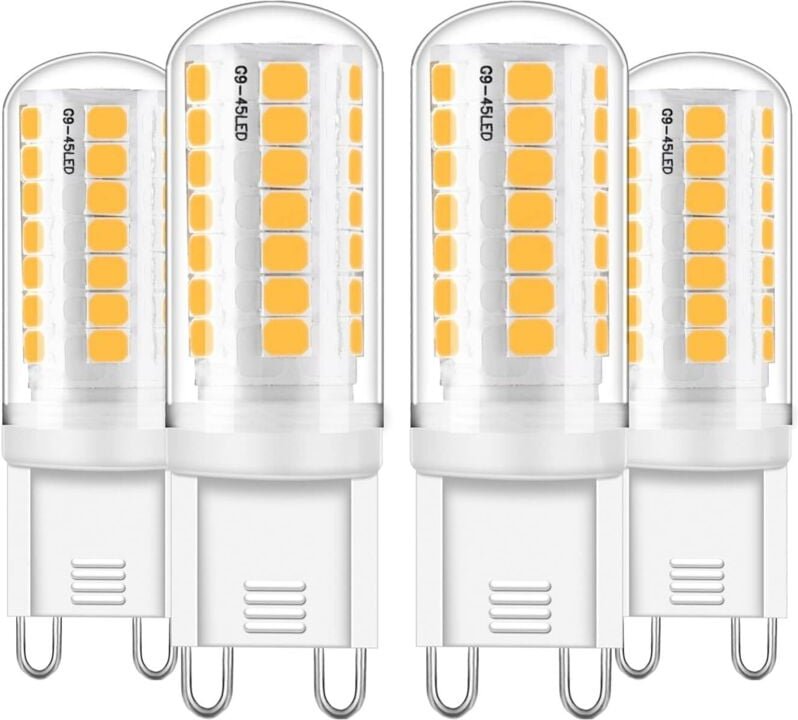 G9 LED-Lampe, dimmbar, 3 W, G9 LED, warmweiß 3000 K, G9-Lampe, Stiftsockel, kein Flimmern, AC 220–240 V, hell, 360 ° Abs...