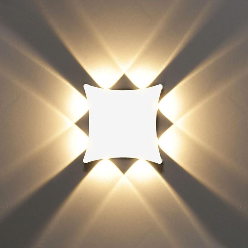 Moderne 8-W-LED-Wandleuchte, IP65 wasserdichte Aluminium-Wandleuchte für den Innen- und Außenbereich, geeignet für Badez...