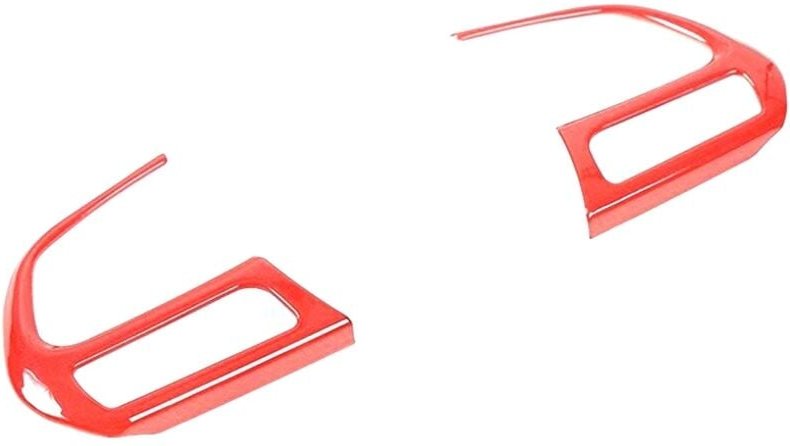 Tlily - Stück rote ABS-Lenkradtasten mit Pailletten, Abdeckung für Jeep Renegade ab 2015, Jeep Compass ab 2017