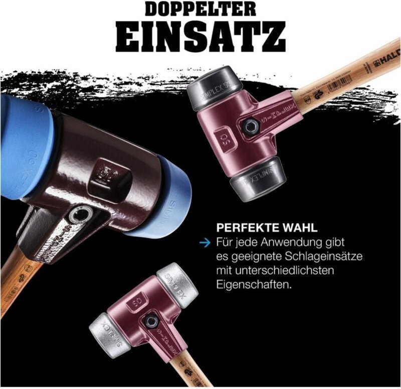 Erwin Halder Kg - Halder Schonhammer simplex Gummi 60mm