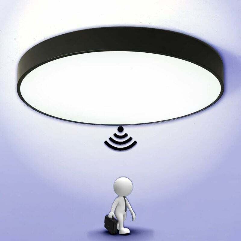 Thumbnail - LED Deckenleuchte mit Bewegungsmelder Automatische Lichtlampe für Außen Balkon Garage Eingang Flur Runde Leuchte Einfach...