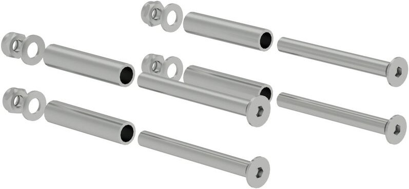 Munk - Günzburger Steigtechnik Montagesatz Hakenbefestigung für Holmhöhe 58 mm - 019320