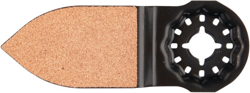 Schleifplatte hm/riff, 32 x 50 mm, K100, TMA077 Starlock • 32 x 50 mm • K100 • hm / riff • TMA077 • Mörtel / Fließenkleb...