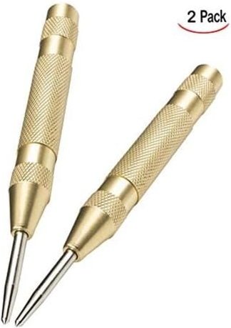 2er-Set automatischer Stanzer für Metall oder Holz (golden)