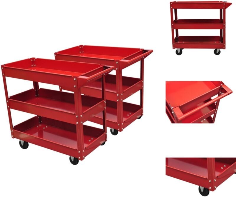 Rollwagen & Sackkarren - Living Werkstattwagen mit 3 Ablagen 2 Stk.