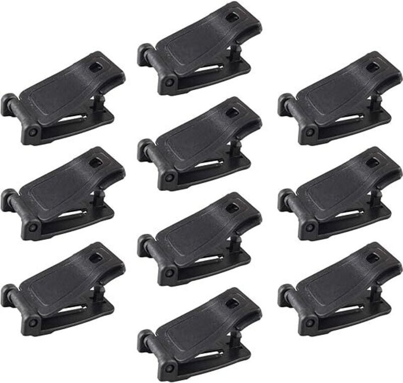 Packung mit 10 taktischen Multifunktions-Molle-Gurtbändern, Dominator-Gurtband-Management-Clip, Outdoor-Schnallenzubehör...