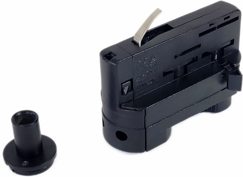 Schienenadapter für Hängelampen DREIPHASIG schwarz