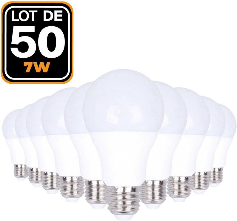 Europalamp - 5 E27 LED-Glühbirnen 7W 4500K Neutralweiß Hohe Helligkeit