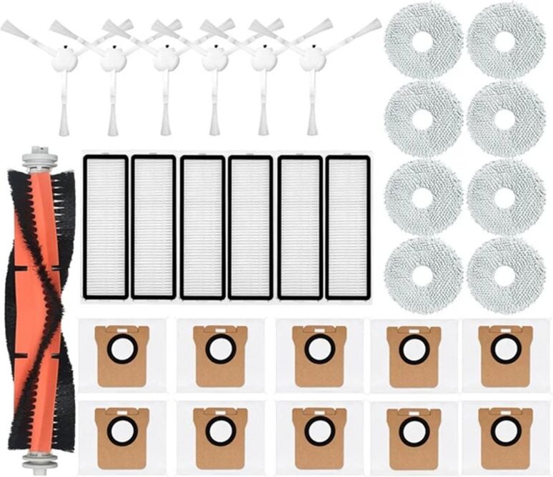 Für Roboter Vakuum Wichtigsten Seite Pinsel Hepa-Filter Staub Tasche Mopp Lappen