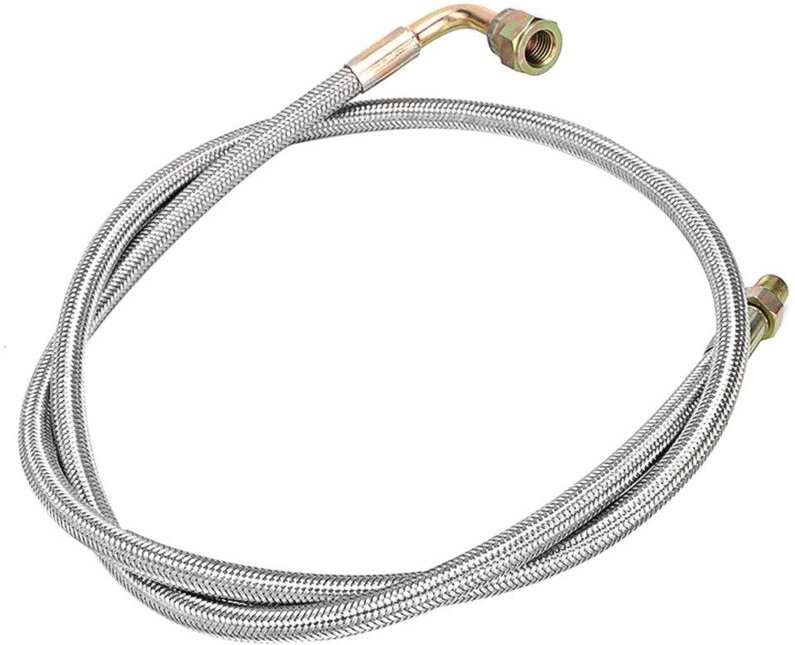 ölleitung,1/8 npt braided,Turbo-Ölzufuhrleitung,3An 36 Zoll,Turboaufladung und Zubehör 36 Zoll Geflochtener Stahl Turbo ...