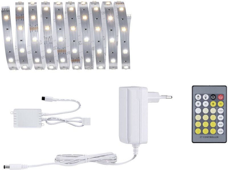 Paulmann - 79860 LED-Streifen-Basisset mit Stecker 24 v 3 m Warmweiß 1 Set
