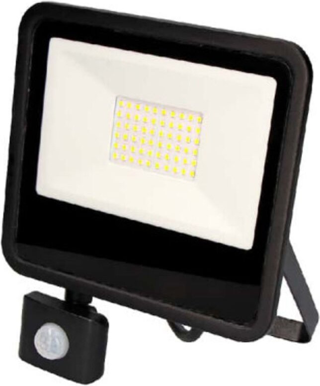 LED-Strahler 50w 4000lm 4000k Tageslicht mit Anwesenheitssensor 23.8x4.5x19.2cm EDM