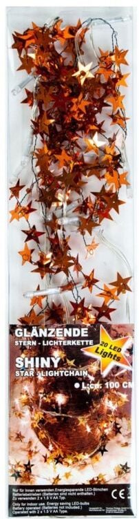 Buri - led Sternen Lichterkette 1m in Gold oder Kupfer - kupfer