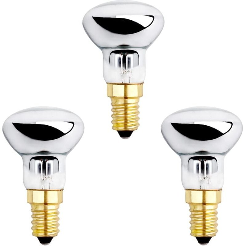 Jusch - E14 R39 25 w Lava-Lampe, dimmbar, Warmweiß 2600 k, 250 lm, Reflektorlampen mit kleinem Sockel zum Heizen von Bla...