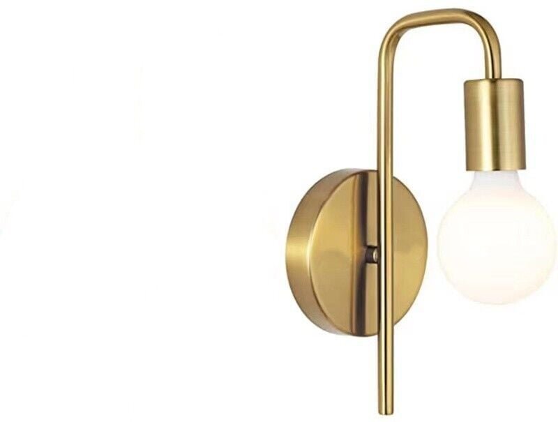 Nordische minimalistische Badezimmerspiegel-Frontlampe, goldene Wandleuchte mit LED-Lichtquelle ST64