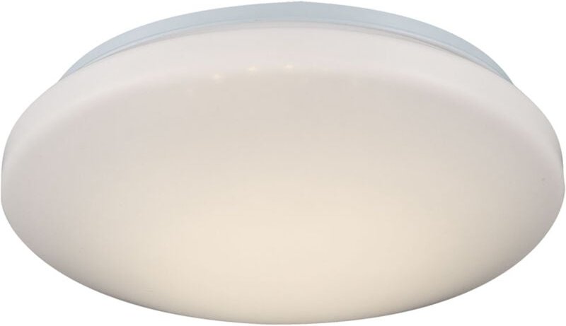 Globo - Deckenleuchte Lampe Schlafzimmerleuchte Küchenlampe Wohnzimmer, Metall weiß rund modern, 1x led 12W 960Lm 3000K,...