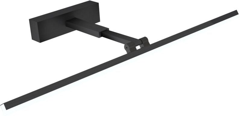 Boromal - led Spiegelleuchte Schwarz Spiegellampe Bad Badezimmer 60cm Wandleuchte 6500K Kaltweiß 180° Drehbar, Dehnbar, ...