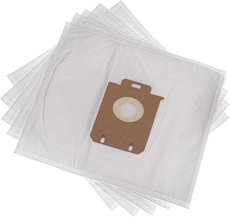 5x Staubbeutel kompatibel mit Silvercrest sbss 750 A1 (309539) Staubsauger - 27,5cm x 22cm Weiß - Vhbw