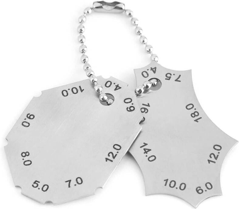 Shining House - Zweiteiliges Schweißmessgerät zur Messung der Eckenkehldicke der Schweißnaht, Beinlänge, Halsgröße, metr...