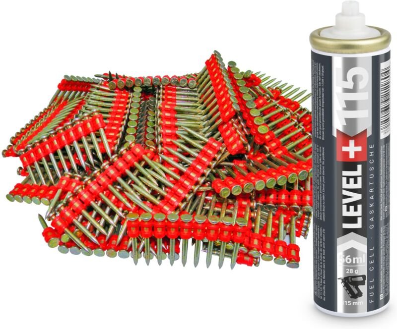 Contoo - Gaskartusche L+115 x 1 St. + Betonnägel 32mm 1000 St HB42