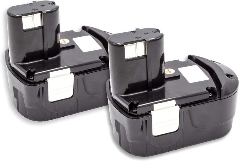 2x Akku kompatibel mit Hitachi cr 18DMR, cr 18DLX, ds 18DFL, ds 18DFLG, dh 18DL, dh 18DLX, cr 18DV Werkzeug (1500 mAh, N...