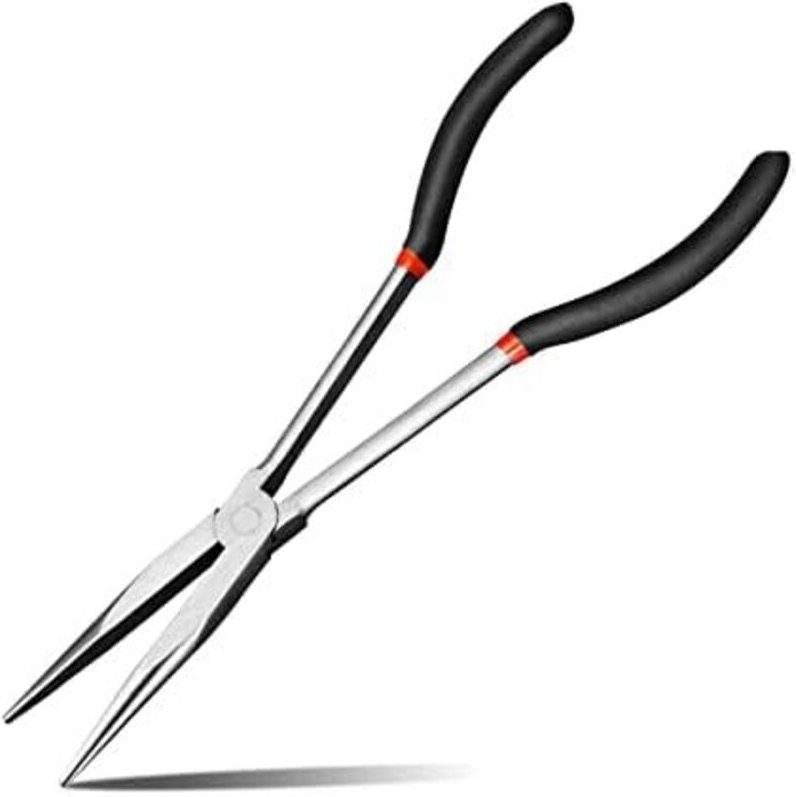 CSPARCV Extra lange, spitze Geradzange – Professionelles Angelzangen-Set für Heimwerkerarbeiten, Arbeiten in engen Berei...