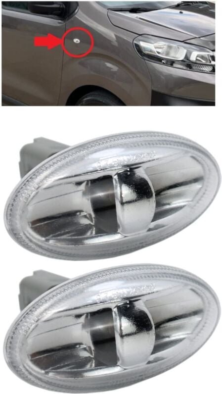 Thumbnail - 2er Set Seitenblinker für Peugeot 1007 107 206 307 Expert Partner Citroen C1 C2 C3 C5 Xsara Dispatch Berlingo 6325G3