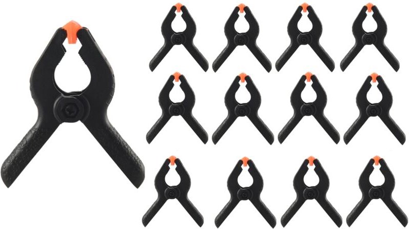 20 Stück starke Greifer, Nylon-Federklemmen, spurlos für Heimwerker, Holzbearbeitung, Fotostudios
