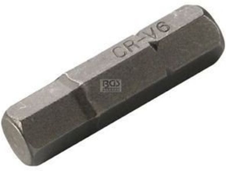 Bit Länge 25 mm Antrieb Außensechskant 6,3 mm (1/4') Innensechskant 6 mm