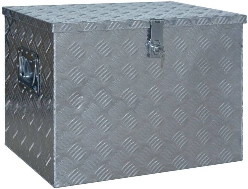 Aluminiumkiste 610 x 430 x 455 mm Silbern Vidaxl