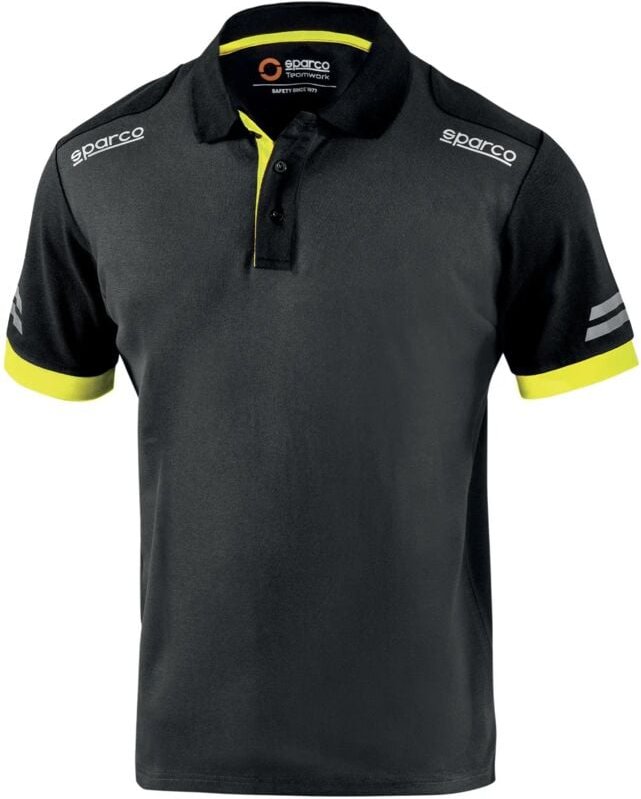 02415GSGF Toledo Technisches Polo, Grau/Gelb, xl - Sparco