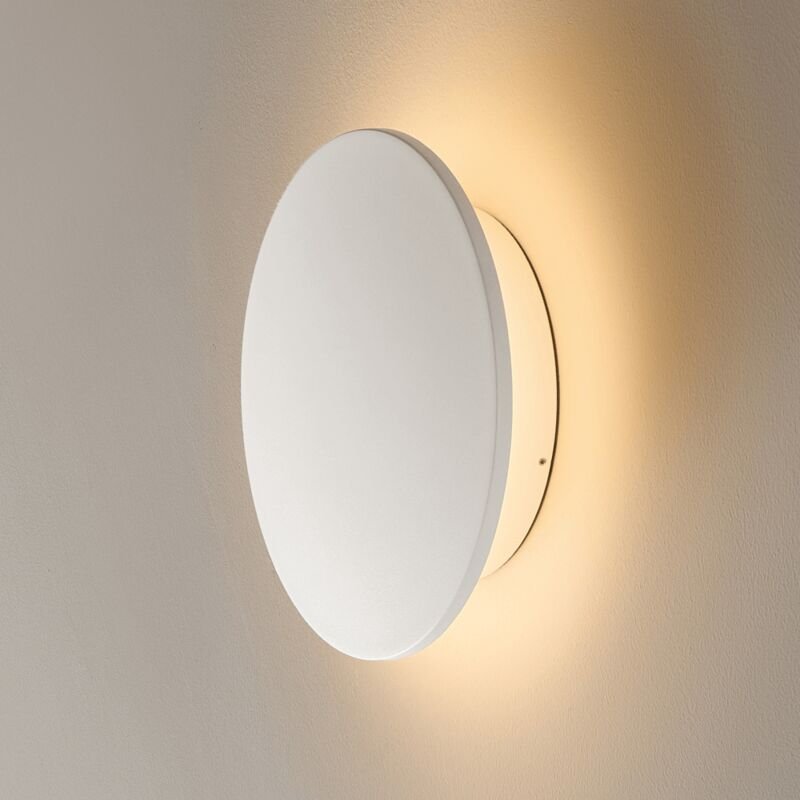 Große moderne weiße LED-Wandleuchte 30 cm IP54 - Lunar