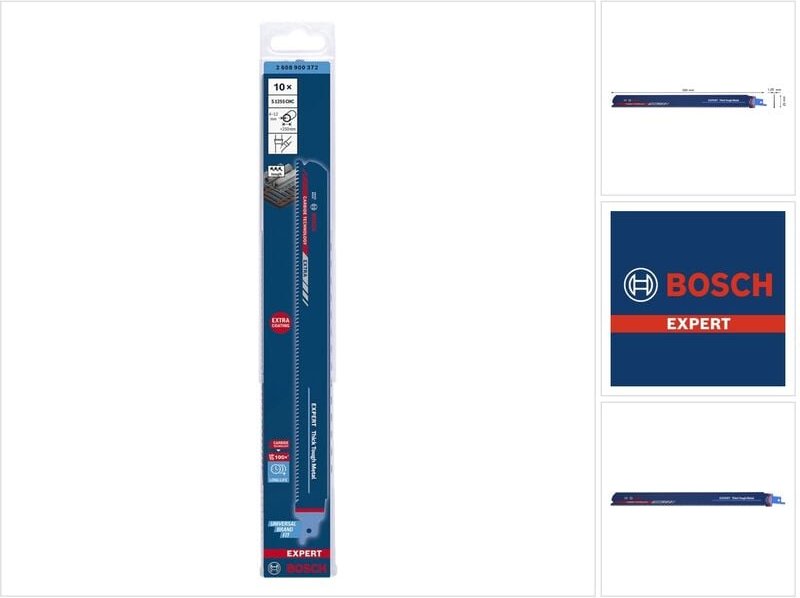 Expert 'Thick Tough Metal' s 1255 chc Säbelsägeblatt, 10 Stück - Bosch