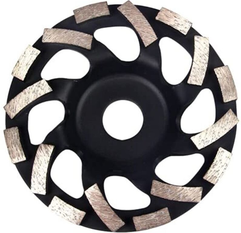 125mm Diamant-Schleifscheibe, zweireihig, für Beton, Naturstein, Mauerwerk, Fliesen, Kleber