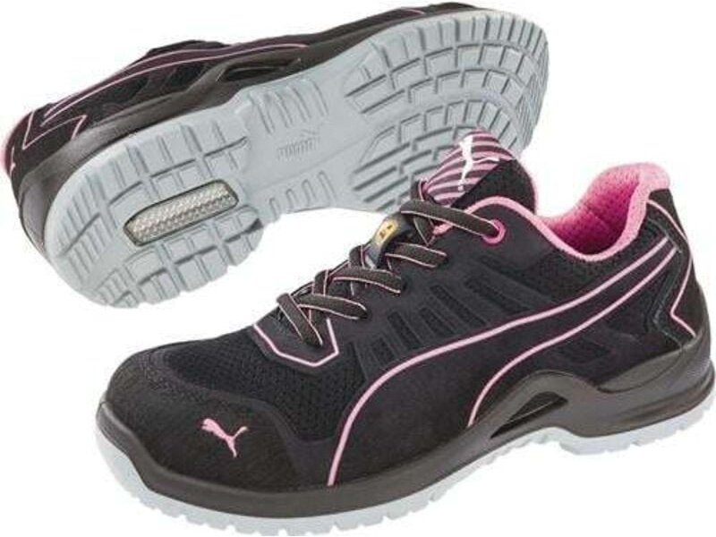 Puma Safety Shoes - Damensicherheitsschuh Fuse tc Pink Wns Low Gr.38 schwarz/pink Mikrofaser/Mesh