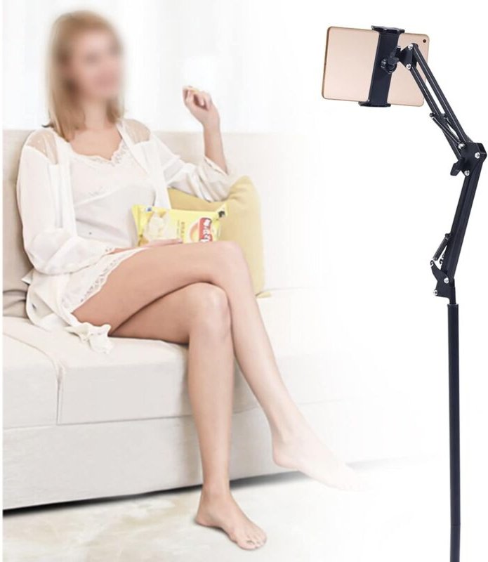 Tablet Bodenhalter Bodenhalter Handy Standhalter Drehstein 360 ° drehbare Montage hochverstellbare ipad Bodenhalter komp...