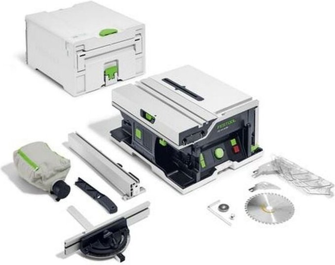Festool - Akku-Tischkreissäge csc sys 50 EBI-Basic, Solo Version inkl. Sägeblatt