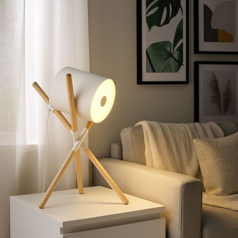 Barcelona Led - Nordische Dreibein-Tischleuchte 'focus' - 3 x E27 / G45