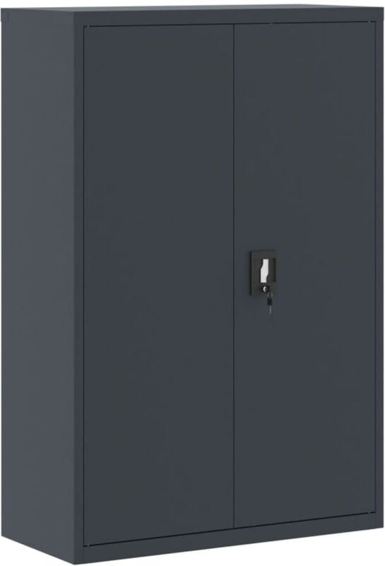 Aktenschrank Anthrazit 90x40x140 cm Stahl - Vidaxl
