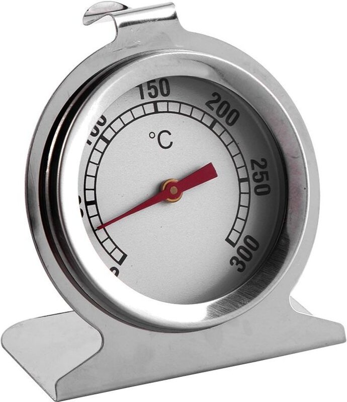 Hochtemperatur-Backofenthermometer aus Edelstahl, Grillofen-Sitztyp, Ofenzeigerthermometer 0-300 °C