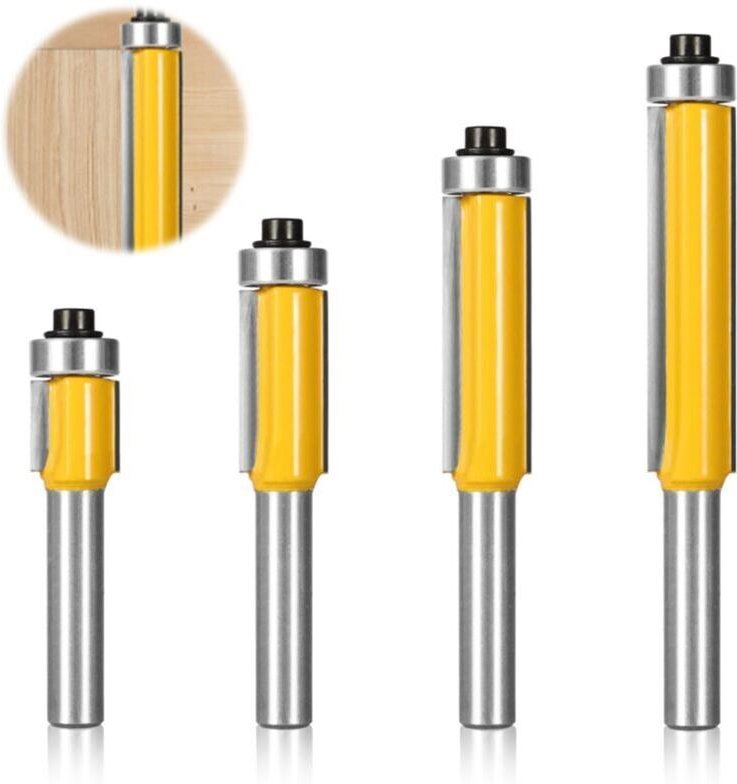 Stück 8-mm-Schaft-Kopierfräser, Fräser mit Kugellager, Holzbearbeitung, Fräsen, DIY-Holzbearbeitung, bündiges Schneiden